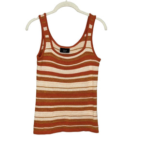 Vici Sweater Tank Top Womens Medium Striped Knit Sleeveless Pullover Casual - Flair - Style