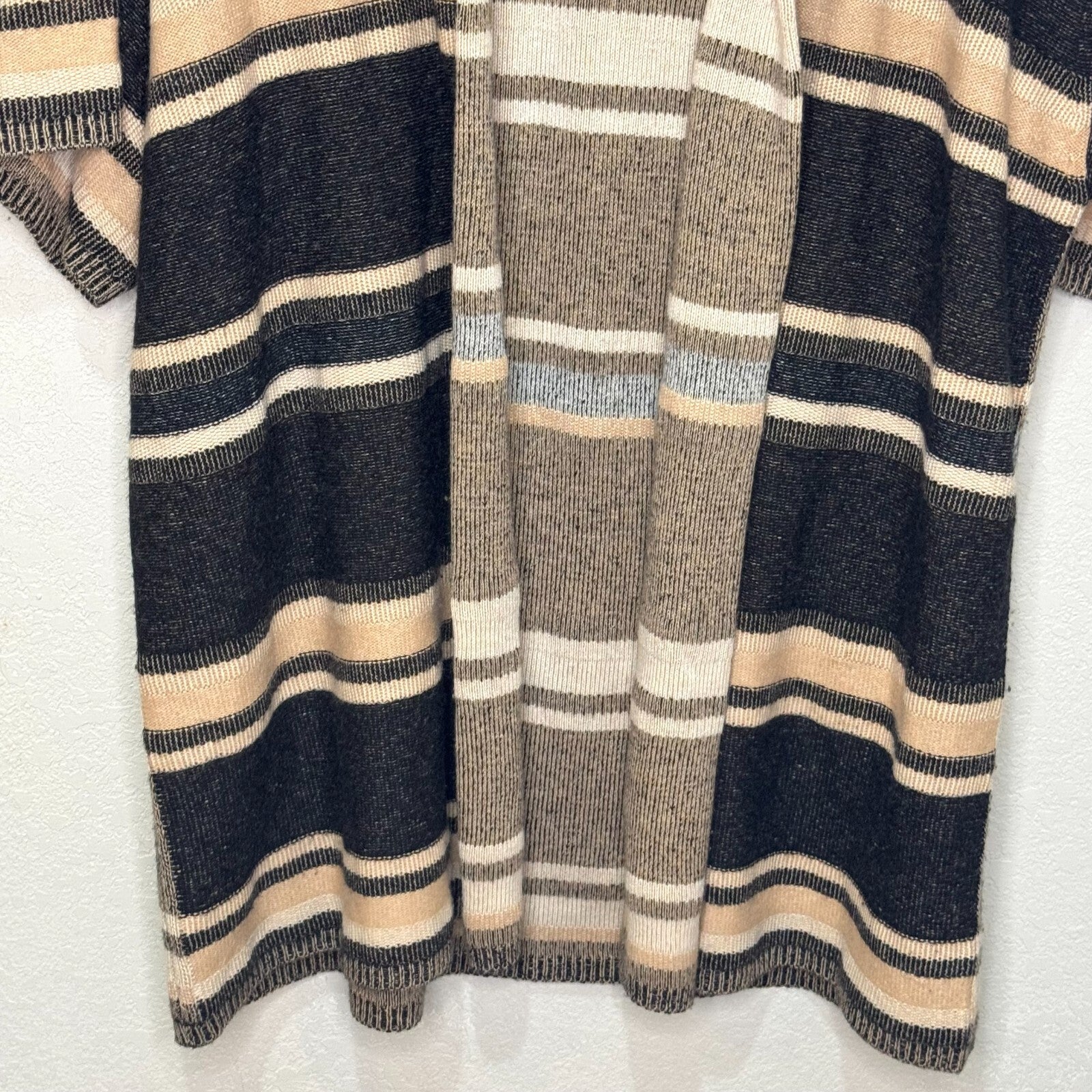 Vince Wool Cashmere Open Long Cardigan Size XS / S $445 Textured Stripe - Flair - Style