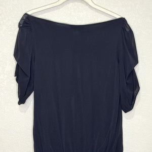 VTG Vivienne Tam Dress Y2K Petite Embroidered Zipper Trim Neckline Size 2 - Flair - Style