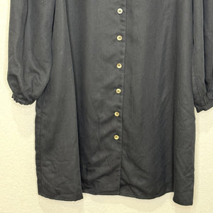 Whistles Dress Womens UK12 US8 Katie Button Through EcoVero Ruffle Long Sleeve - Flair - Style