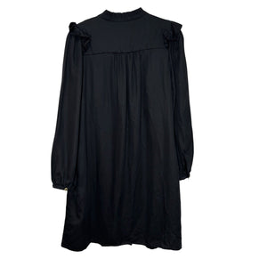Whistles Dress Womens UK12 US8 Katie Button Through EcoVero Ruffle Long Sleeve - Flair - Style