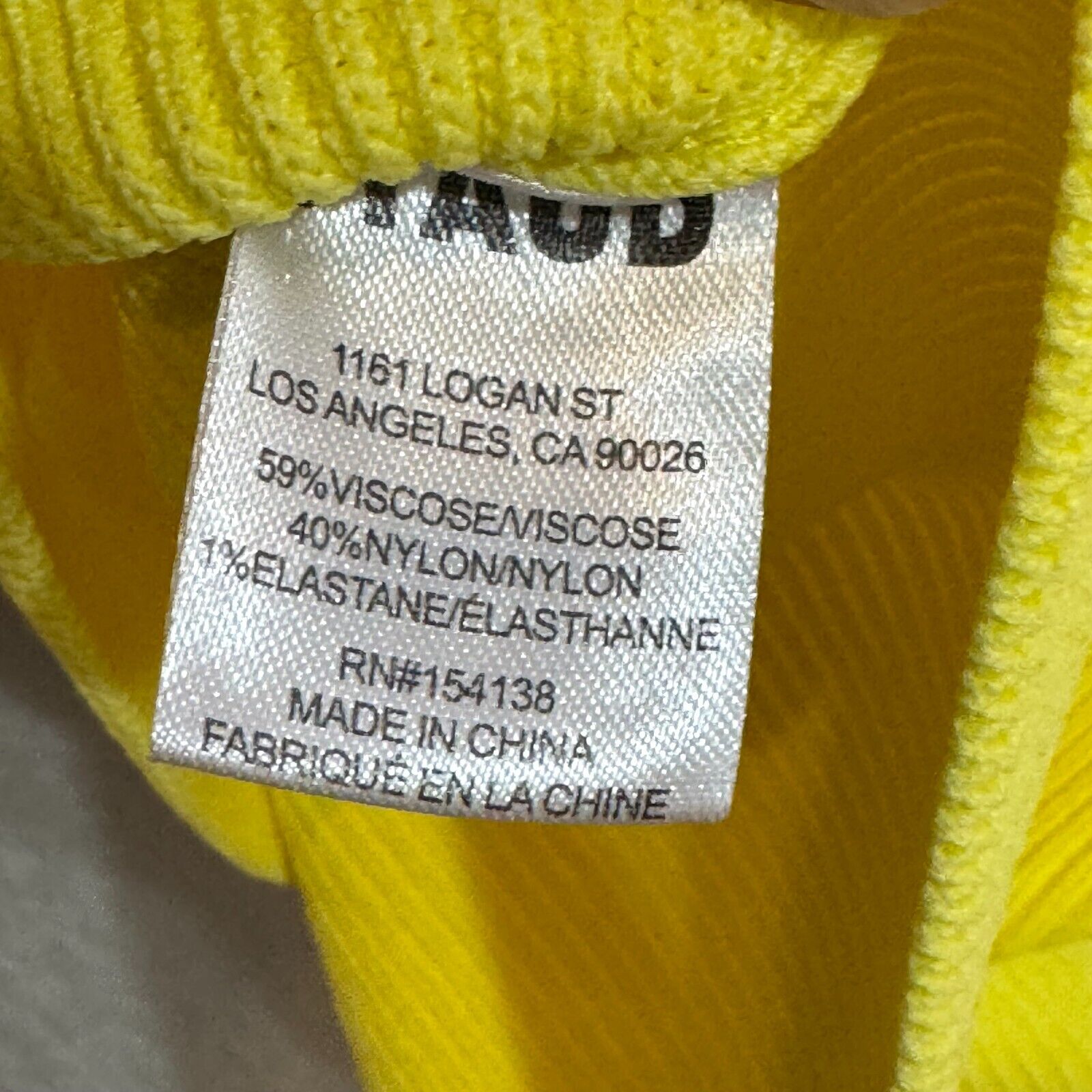 Wrangler + STAUD Tank Top Size Large NEW Yellow $145 The Overall Knit Top - Flair - Style